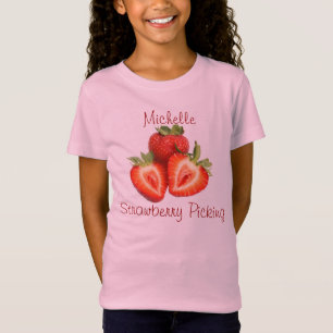 Mijn aardbeienschopende naam T-shirt