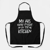 Mijn Abs Made in Kitchen | Kute Personated Black Schort (Voorkant)