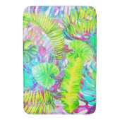 Mijn abstracte kleurrijke aloha-folietuin badmat (Voorkant Verticaal)