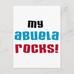 Mijn Abuela Rocks T-shirts en geschenken Briefkaart