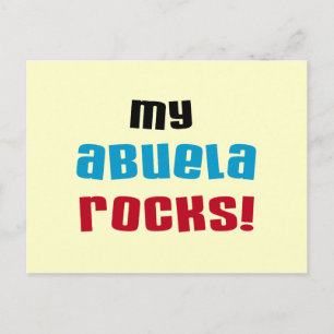 Mijn Abuela Rocks T-shirts en geschenken Briefkaart