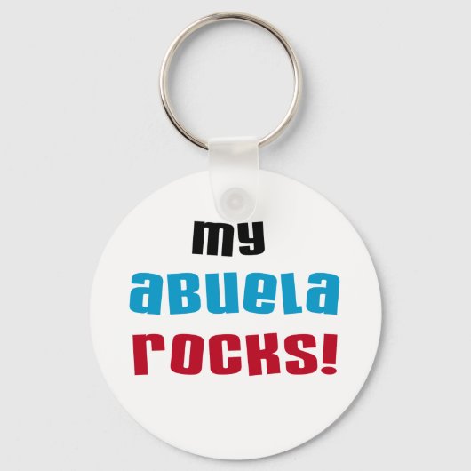Mijn Abuela Rocks T-shirts en geschenken Sleutelhanger (Voorkant)
