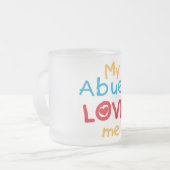 Mijn Abuelo Loves Me T shirten en geschenken Matglas Koffiemok (Voorkant links)