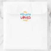 Mijn Abuelo Loves Me T shirten en geschenken Ronde Sticker (Tas)