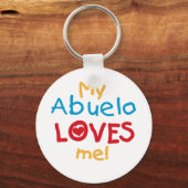 Mijn Abuelo Loves Me T shirten en geschenken Sleutelhanger (Voorkant)