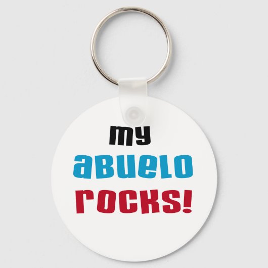 Mijn Abuelo Rocks T-shirts en cadeautjes Sleutelhanger (Voorkant)