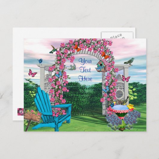 Mijn achtertuin Briefkaart (Voorkant / Achterkant)