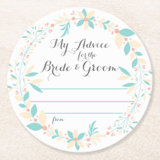 Mijn advies voor de Bride en Groom Ronde Kartonnen Onderzetter