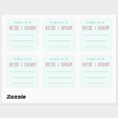 Mijn advies voor de bruid & bruidegom Sticker (Vel)