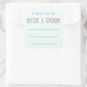 Mijn advies voor de bruid & bruidegom Sticker (Tas)