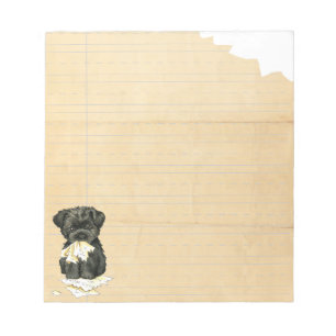 Mijn affenpinscher Ate Mijn thuiswerk Notitieblok