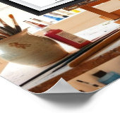 Mijn afgewerkte houtskooltekening. poster (Hoek)