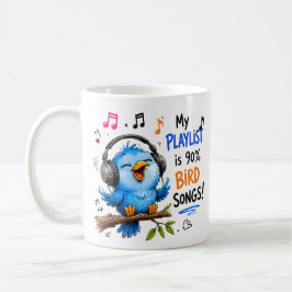 Mijn afspeellijst is voor 90% vogelgezang Kinderen Koffiemok