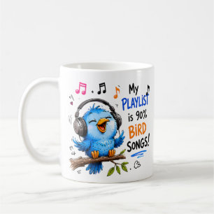 Mijn afspeellijst is voor 90% vogelgezang Kinderen Koffiemok