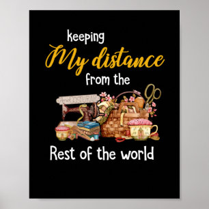 Mijn afstand tot de rest van de wereld bewaren poster