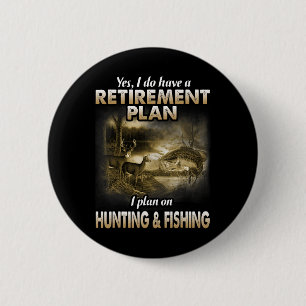 Mijn aftredingsprogramma jager Vist opa Ronde Button 5,7 Cm