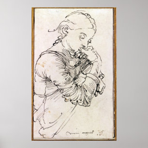 Mijn Agnes', Durer's vrouw afgebeeld als meisje, 1 Poster