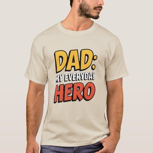 Mijn alledaagse held t-shirt (Voorkant)