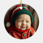 Mijn allereerste kerst met Naam en Jaar Van Dingo Keramisch Ornament (Achterkant)