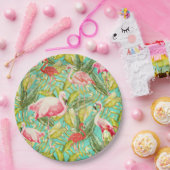 Mijn Aloha Oerwoud Bird Flamingo Garden Papieren Bordje (Feest)
