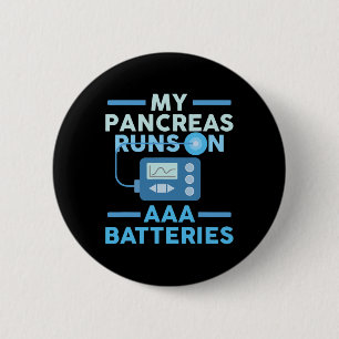 Mijn alvleesklier draait op AAA-batterijen Type 1 Ronde Button 5,7 Cm