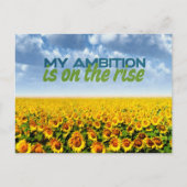 Mijn ambitie is om Motivatie Affirmatie te laten g Briefkaart (Voorkant)