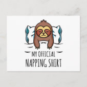 Mijn ambtenaar die shirt met slapende Slote in kaa Briefkaart (Voorkant)