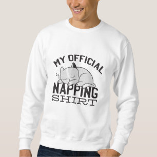 Mijn ambtenaar die shirt neigt - luie slaapkat