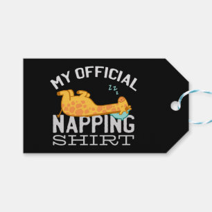 Mijn ambtenaar die shirt neigt - wazige slapende G Cadeaulabel