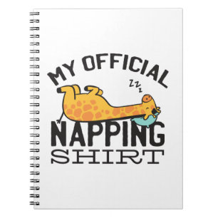 Mijn ambtenaar die shirt neigt - wazige slapende G Notitieboek