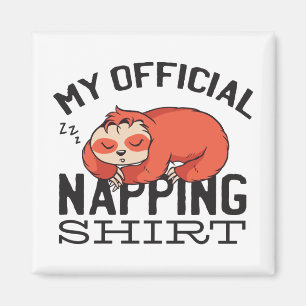 Mijn ambtenaar die shirt neigt - wazige slapende s magneet