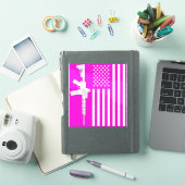 Mijn Amerika Roze Sticker (iPad Cover)