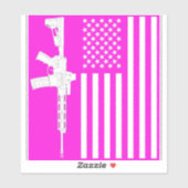 Mijn Amerika Roze Sticker (Vel)
