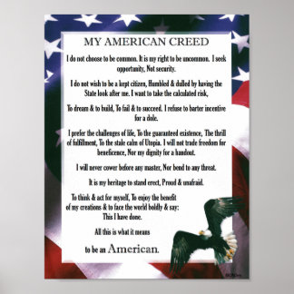 Mijn Amerikaanse creatie VS trots om een Amerikaan Poster