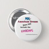 MIJN Amerikaanse droom Ronde Button 5,7 Cm (Voorkant /achterkant)