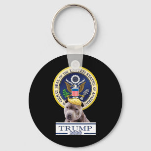 Mijn Amerikaanse Staffordshire Terrier Voor Trump Sleutelhanger