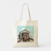 Mijn Amish Overdekte Brug Tote Tas (Achterkant)