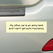 mijn-andere-auto-22 bumpersticker (Op auto)