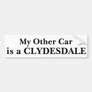 Mijn andere auto is een Clydesdale Bumpersticker