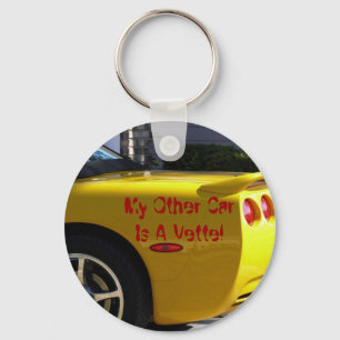 Mijn andere auto is een doek. sleutelhanger