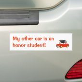Mijn andere auto is een eersteklas. bumpersticker (Op auto)