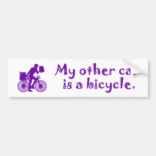 Mijn andere auto is een fiets bumpersticker