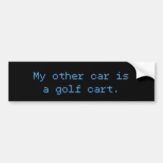 Mijn andere auto is een Golfkart Bumpersticker