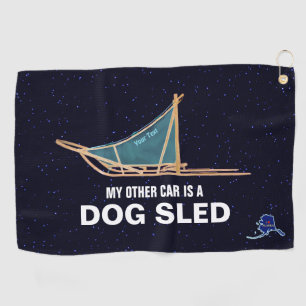 Mijn andere auto is een hond die is geslagen golfhanddoek