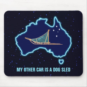 Mijn andere auto is een hond die naar Australië is Muismat