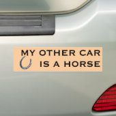 MIJN ANDERE AUTO IS EEN HOREN BUMPERSTICKER (Op auto)