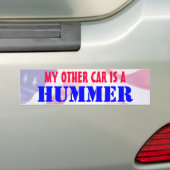 Mijn andere auto is een Hummer Bumpersticker (Op auto)