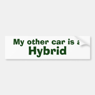 Mijn andere auto is een, Hybride Bumpersticker