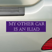 Mijn andere auto is een Iliad Bumpersticker (Op auto)