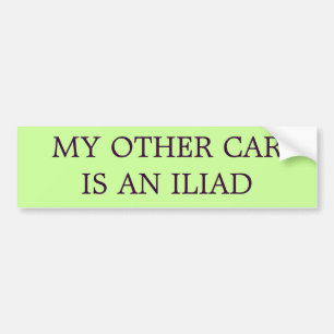 Mijn andere auto is een Iliad (het ORIGINELE) Bumpersticker